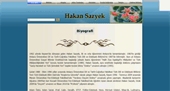 Desktop Screenshot of hakansazyek.com